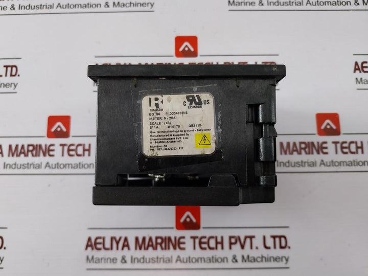Rishabh Eq 96 Meter 0-25A 850V Peak Scale (X6)