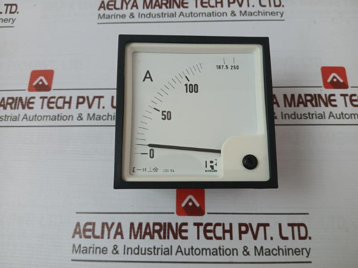Rishabh EQ 96 Moving Iron Meter Ac Ammeters And Voltmeters S8E 000537 Q2097