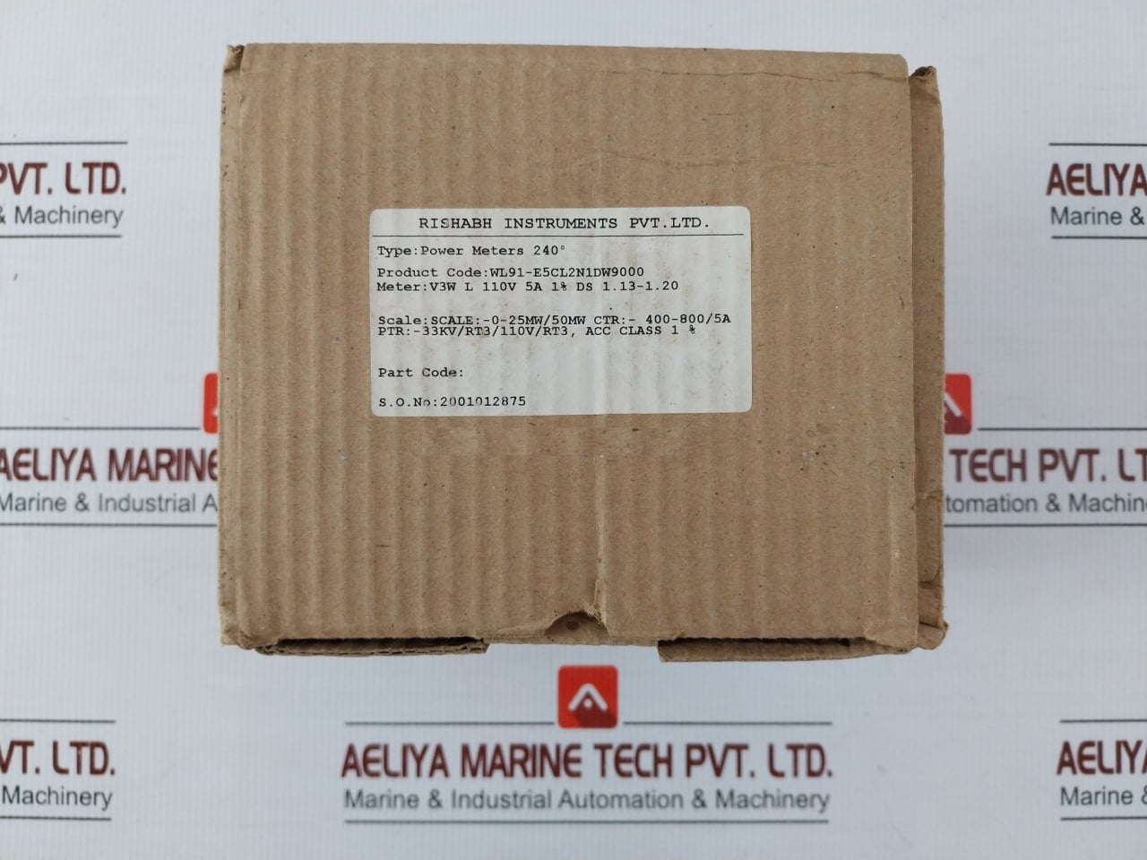 Power Meter 50Hz 0 To 25 Mw 240° Rishabh Instruments Wl 96 V3W