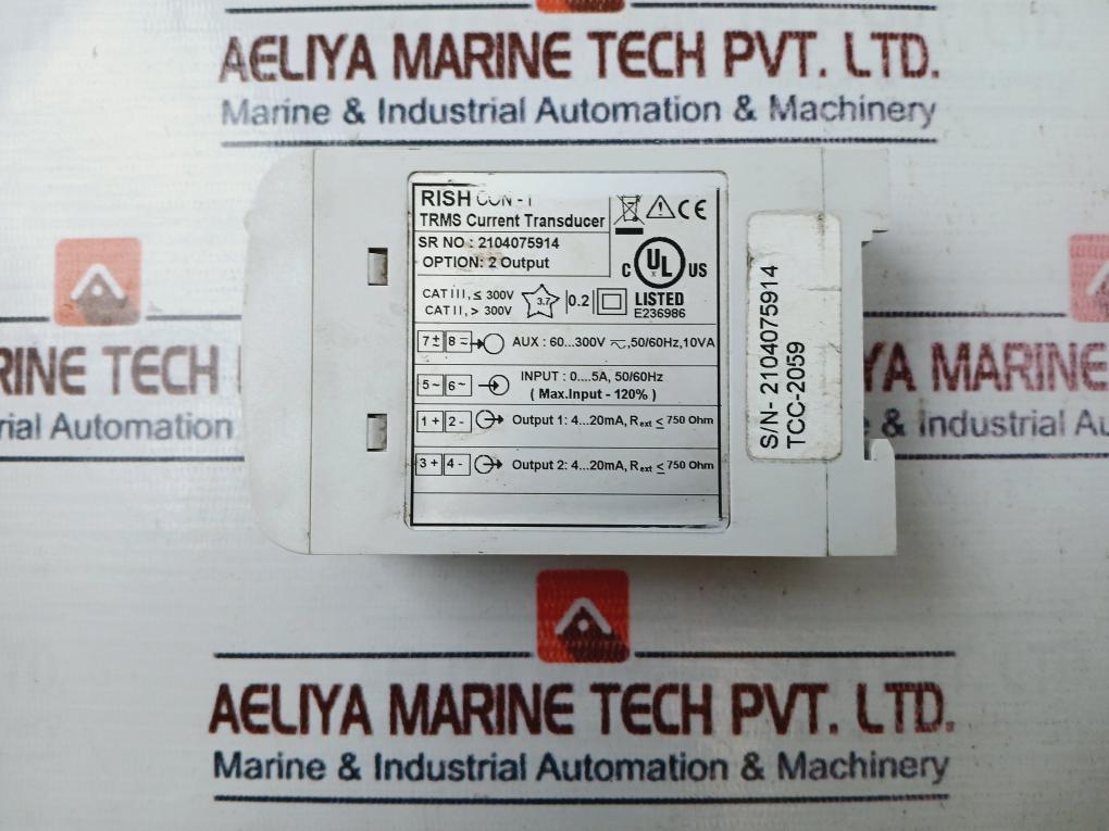 Rishabh Rish Con-i Current Transducer 300V 60…300V, 50/60HZ, 10VA