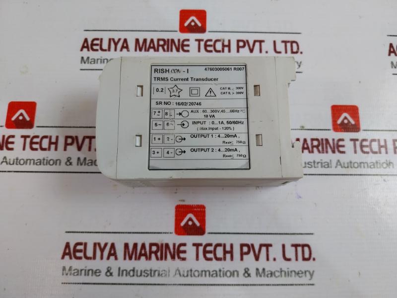 Rishabh Rish Con-i Greater Than 300v 45….66hz 10va, 50/60hz 150/1a