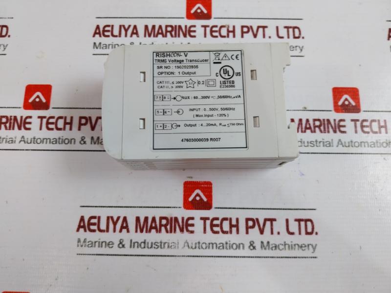 Rishabh Rish Con-v Trms Voltage Transducer 60…300v~, 50/60hz, 8va