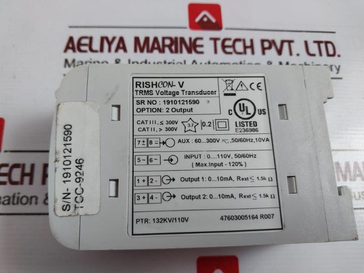 Rishabh Rish Con-v Trms Voltage Transducer E236986