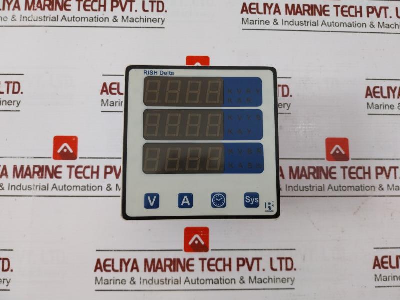 Rishabh Rish Delta P6533510Ris Programmable Multifunction Meter 5A/1A 45-65 Hz