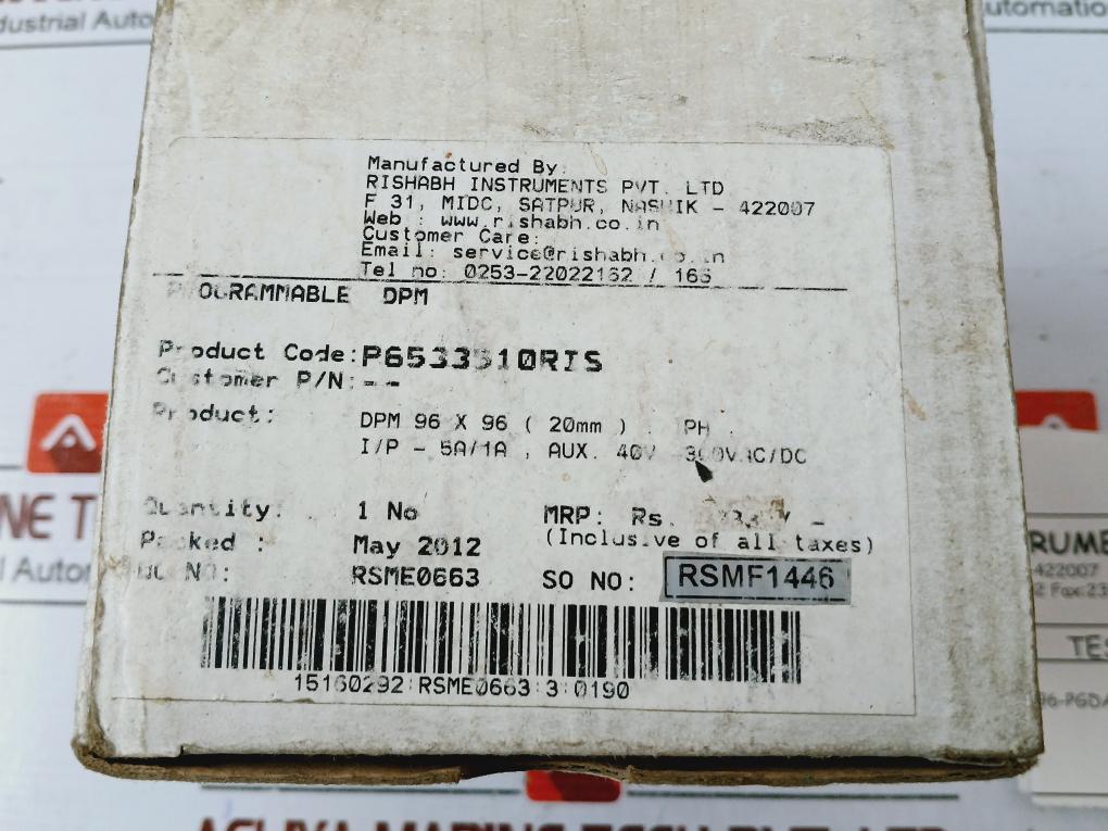 Rishabh Rish Dpm-pgda Digital Power Meter P6533510Ris C300 346002587001