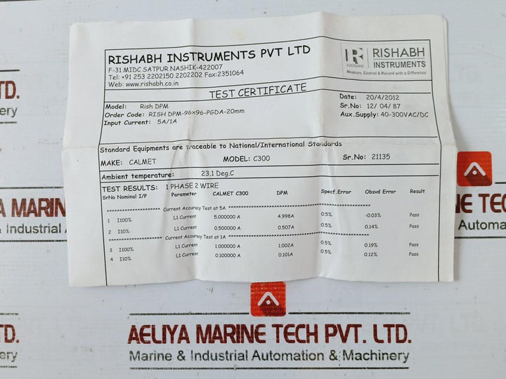 Rishabh Rish Dpm-pgda Digital Power Meter P6533510Ris C300 346002587001