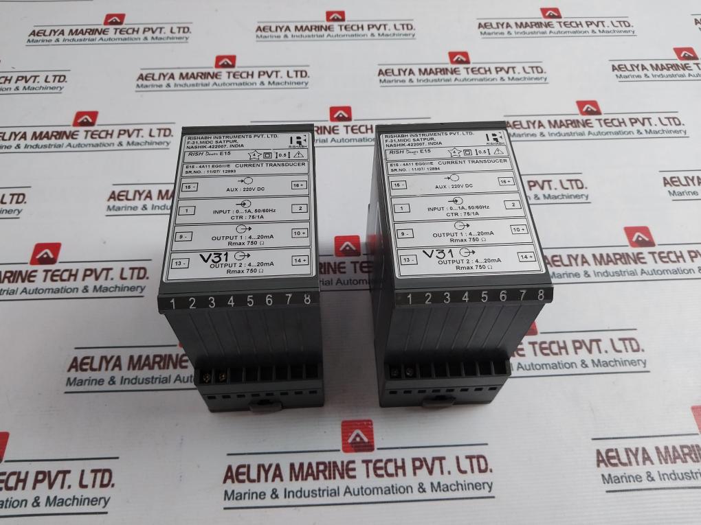 Rishabh Rish Ducer E15 Current Transducer 220Vdc 50/60Hz