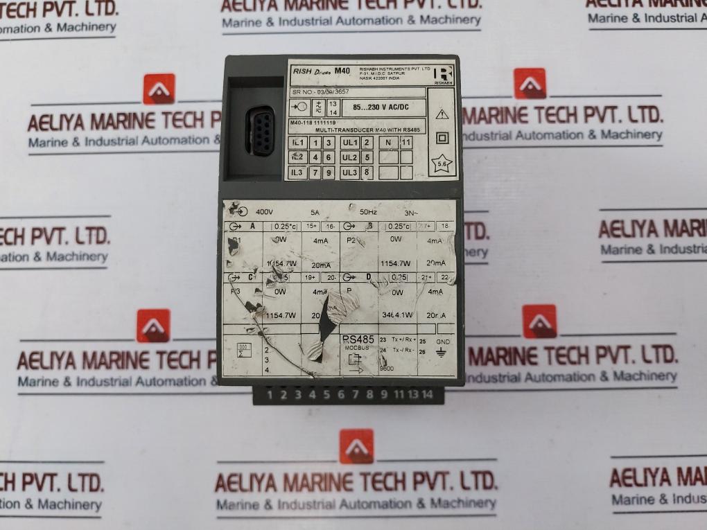 Rishabh Rish Ducer M40 Programmable Multi-transducer Rs485, 85…230Vac/Dc