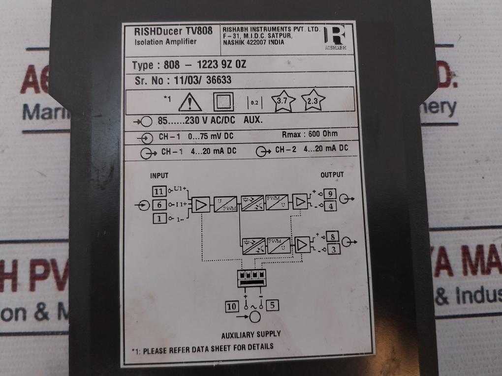 Rishabh Rishducer Tv 808 Isolation Amplifier