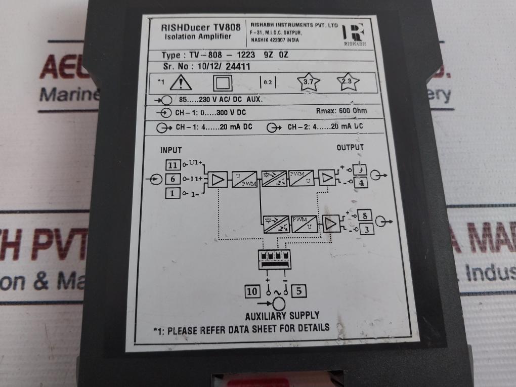 Rishabh Tv 808 Isolation Amplifier 85…230V