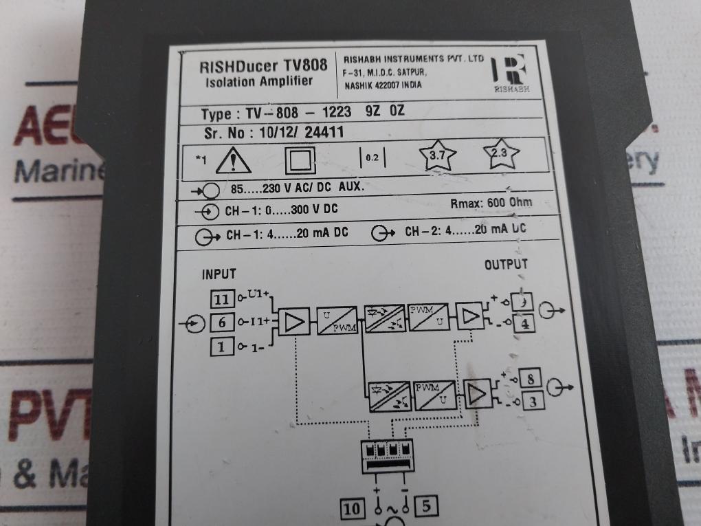 Rishabh Tv 808 Isolation Amplifier 85…230V