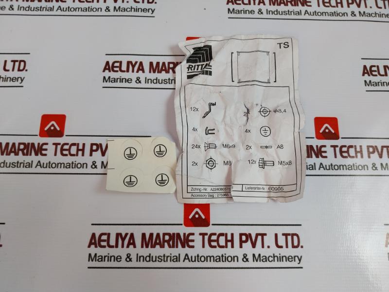 Rittal 275965 Accessory Bag Square Shape Ss Clip With Screws, Bolts, Rivets, Hinge