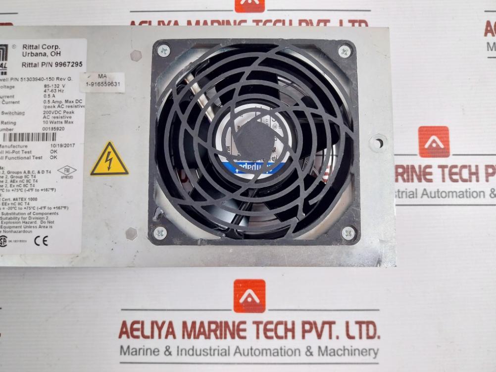 Rittal 51303940-150 Fan Assembly 9967295 47-63 Hz