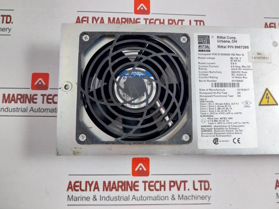 Rittal 51303940-150 Fan Assembly 9967295 47-63 Hz