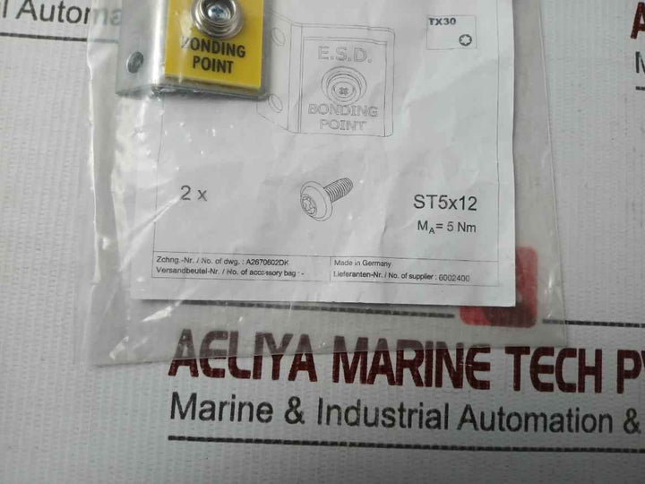 Rittal Dk 7752.950 Bonding Point Ma= 5 Nm St5 X 12