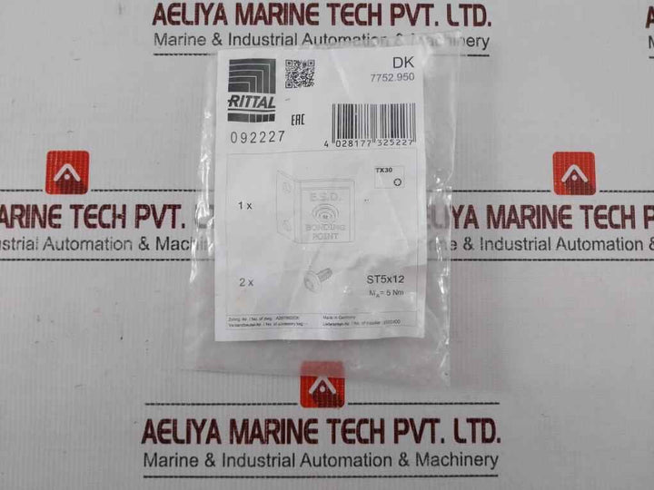 Rittal Dk 7752.950 E.S.D.Connection Bonding Point St5X12 Ma=5 Nm