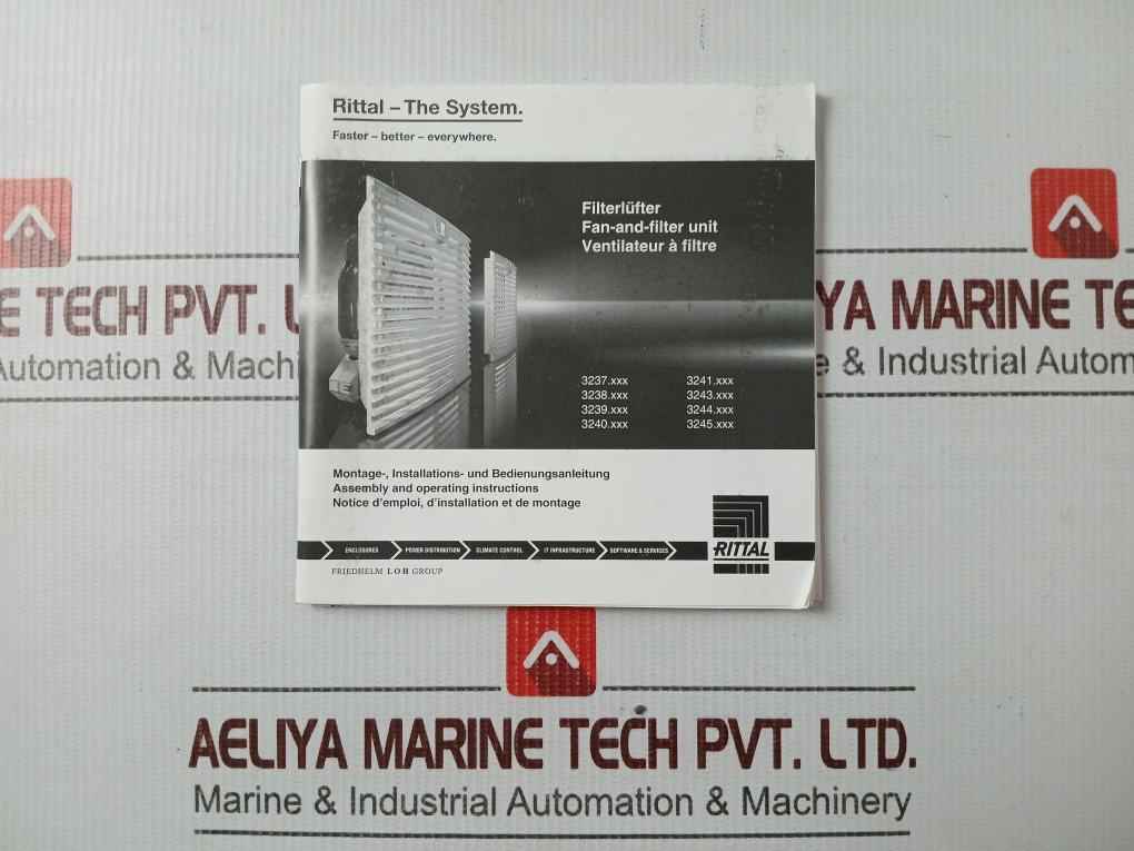 Rittal Sk 3241.110 Cabinet Electric Filter Fan 115V 50/60Hz 325960