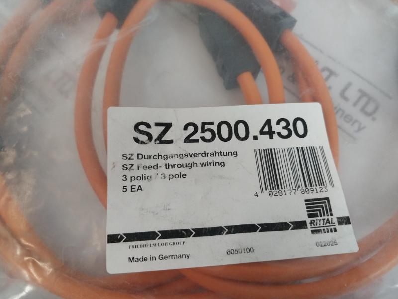 Rittal Sz 2500.430 Connection Cable 3 Pole 0,25-1,5Mm2 4.5-10Mm