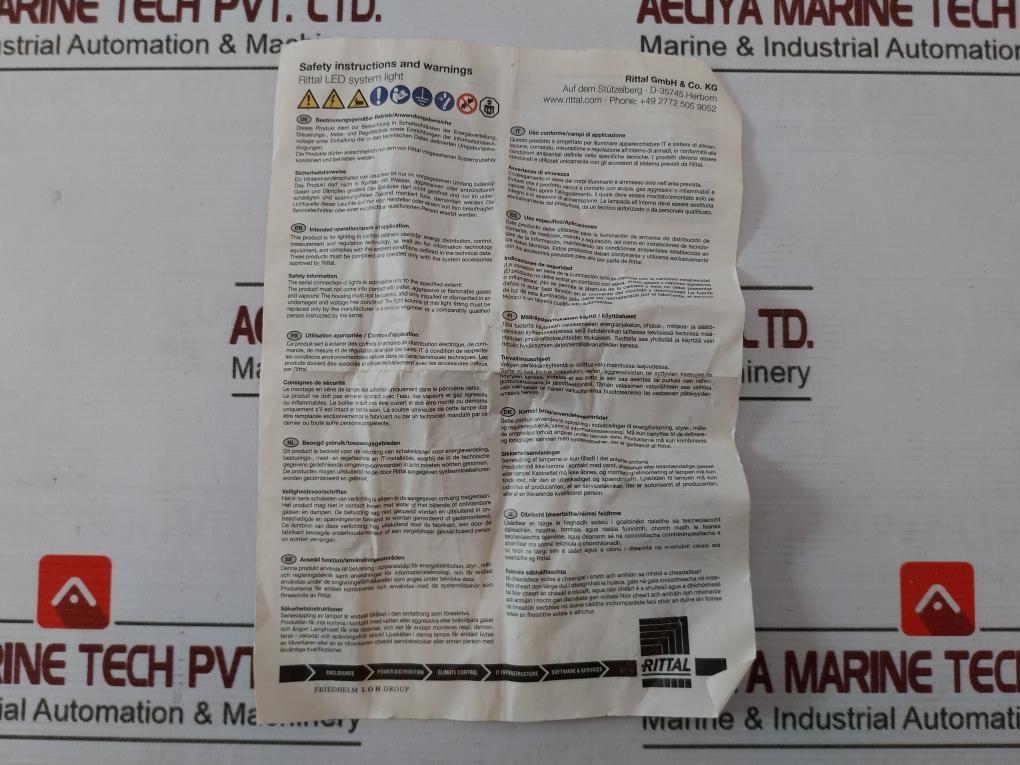 Rittal Sz 2500.460 Door-operated Switch Ac15 230V 2,5A Dc13 24V 2,5A 300V