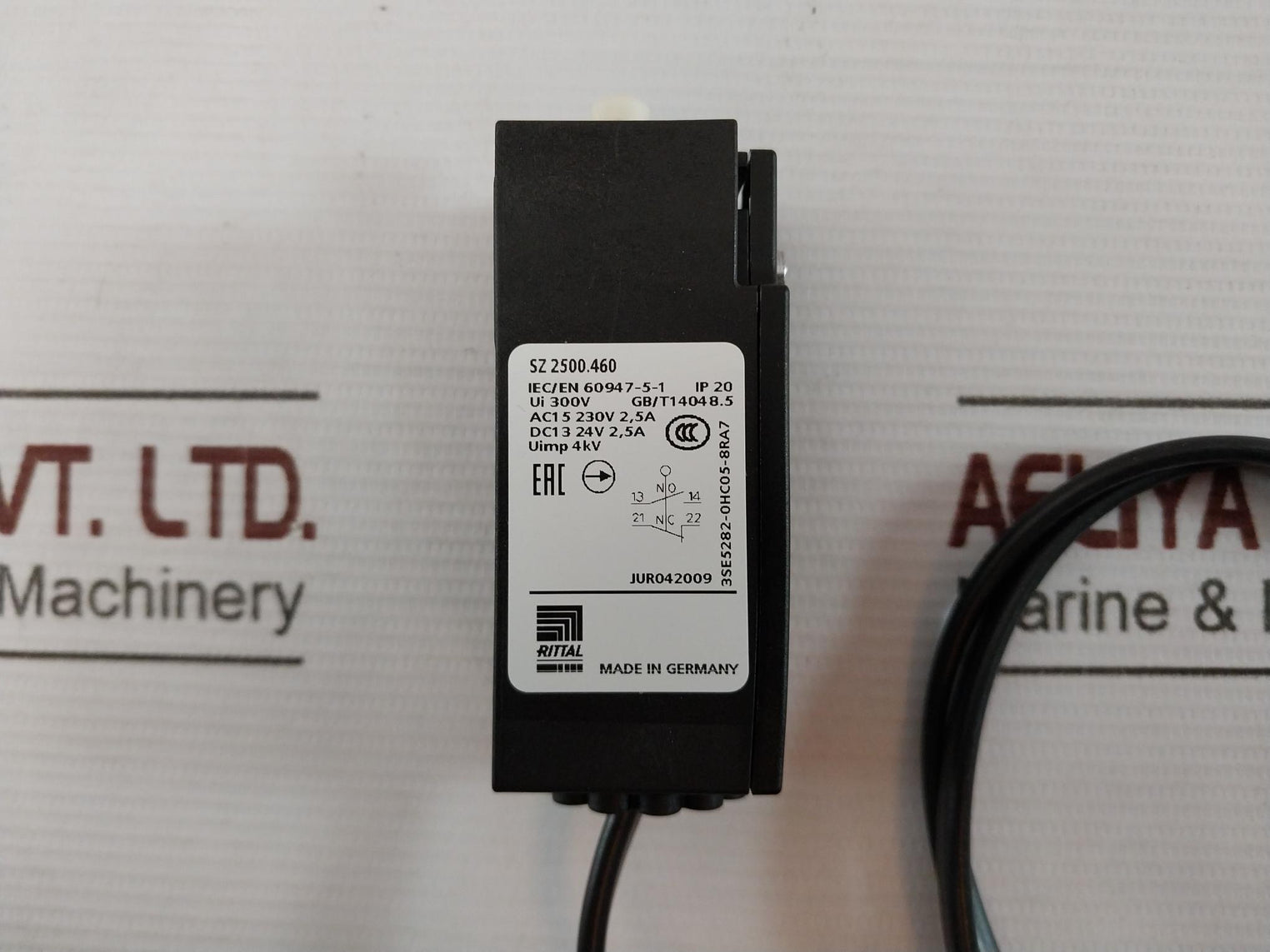 Rittal Sz 2500.460 Door-operated Switch Ip20 300V Ac15 230V 2,5A Dc13 24V
