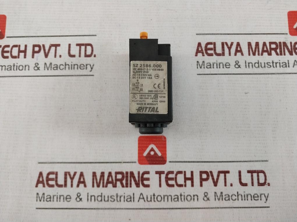 Rittal Sz 2586.000 Door-operated Switch Iec 60947-5-1 Ip40 500V Vde 0660