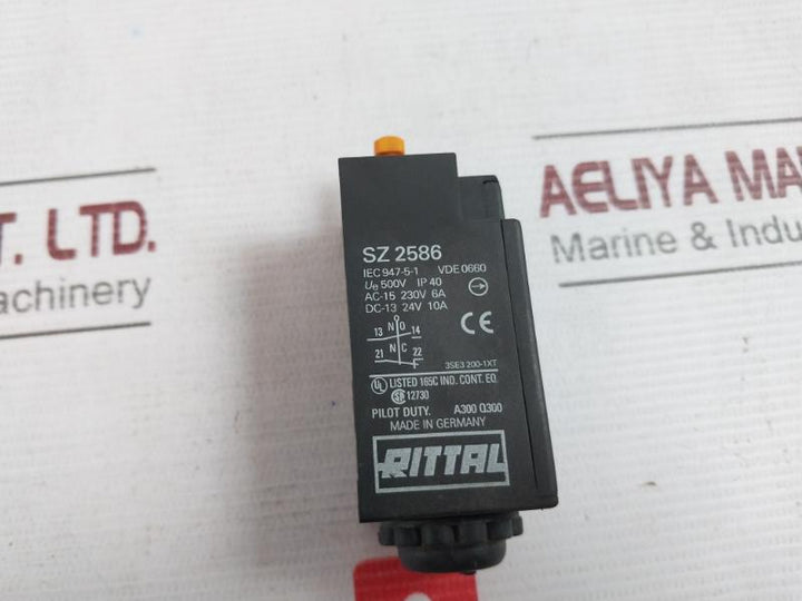 Rittal Sz 2586 Door Limit Switch 3Se3 200-1Xt Ip40 500V 230V 6A 24V 10A