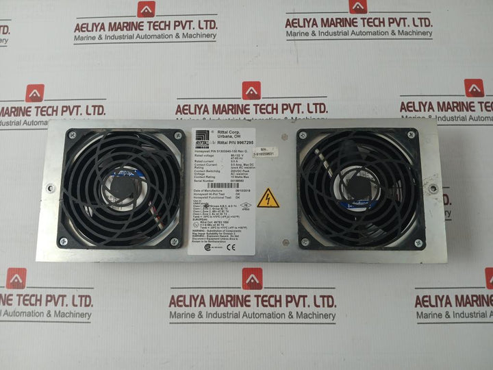 Rittal 9967295 Fan Assembly 51303940-150 Rev G 85-132 V 47-63 Hz 0.5 A