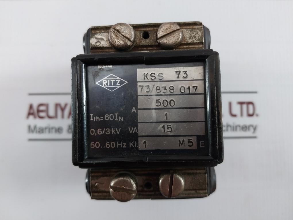 Ritz Kss 73 Current Transformer 50/60Hz 0,6/3Kv