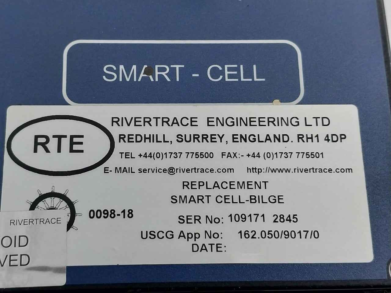 Rivertrace Smart-cell Replacement Smart Cell-bilge Oil Alarm Rev M 109166