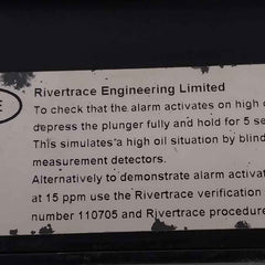 Rivertrace Smart Cell-bilge Oil Content Monitor Bilge Alarm System 115V Ac