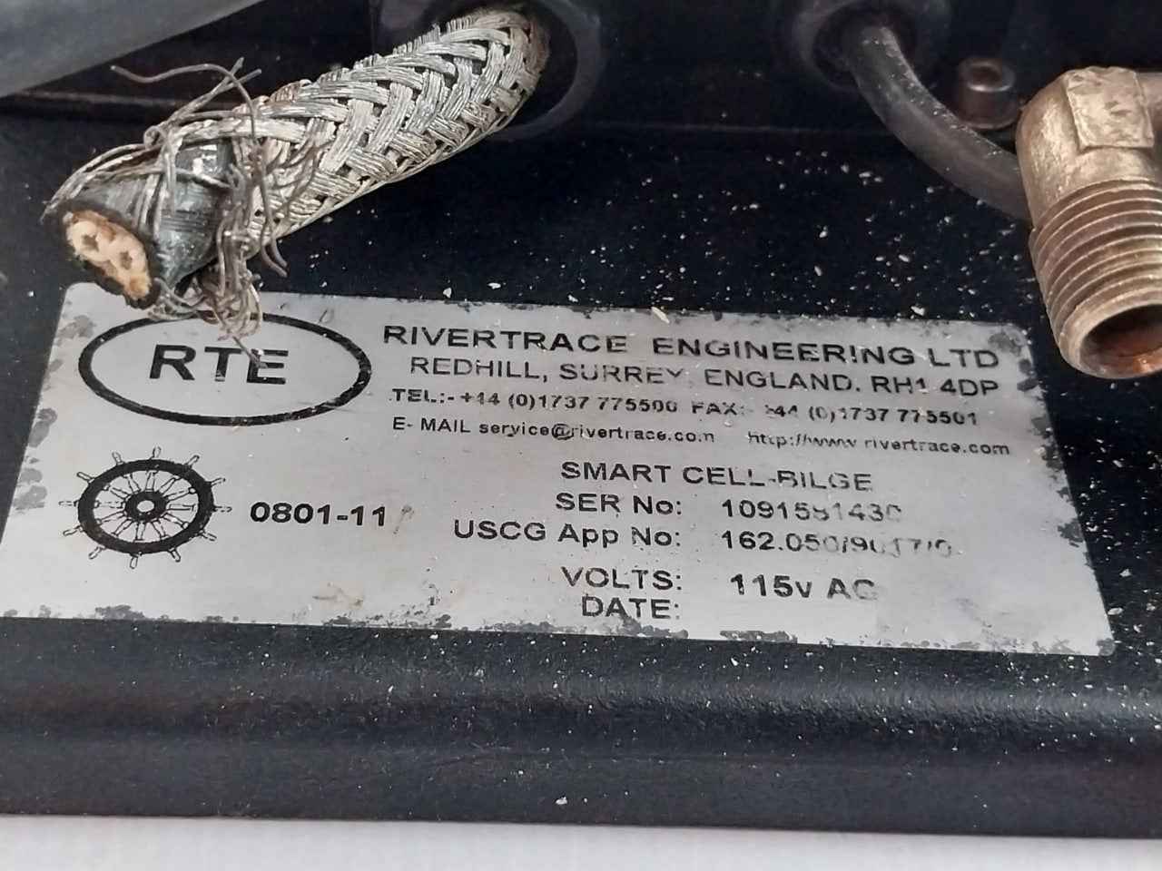 Rivertrace Smart Cell-bilge Oil Content Monitor Bilge Alarm System 115V Ac