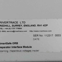 Rivertrace Smartsafe Orb Separator Interface Module 94V-0 Ucam-iii Mas0302515R5