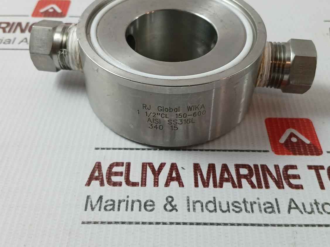 Rj Global Wika 1 1/2" Cl 150-600 Flushing Ring