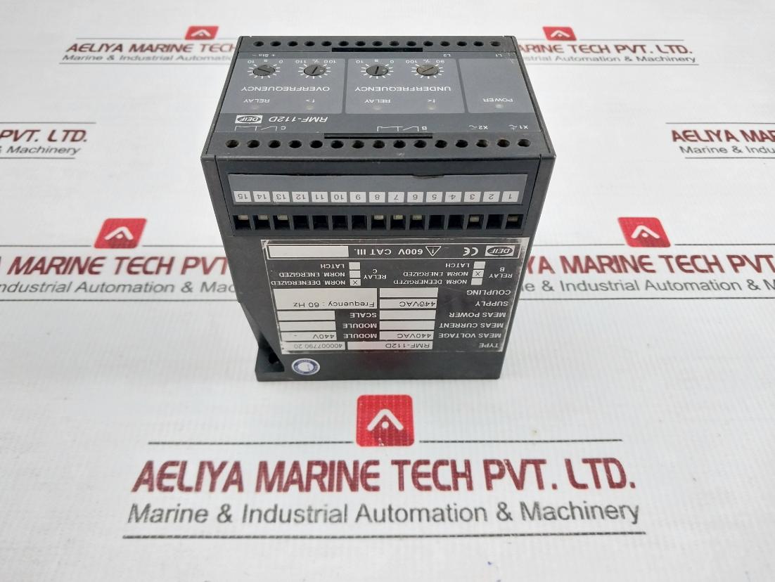 Rmf-112D Deif Frequency Relay 440Vac 60Hz