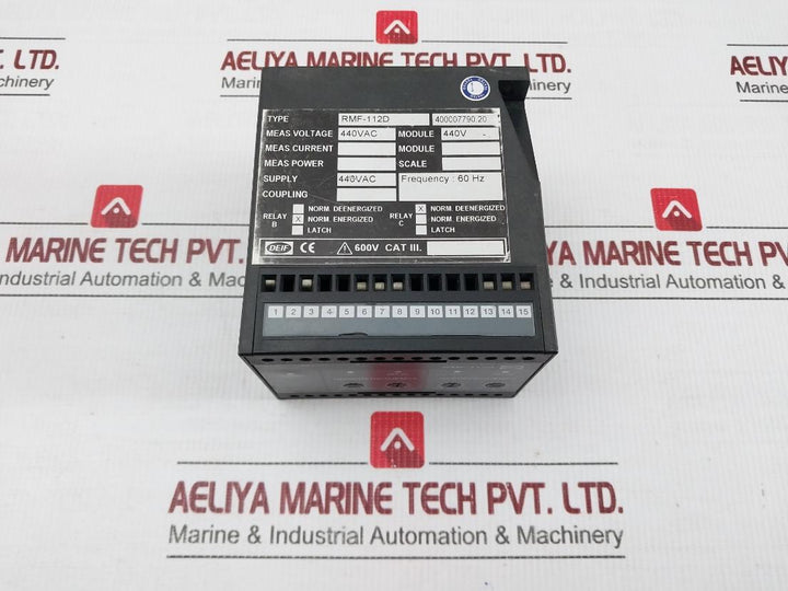 Rmf-112D Deif Frequency Relay 440Vac 60Hz