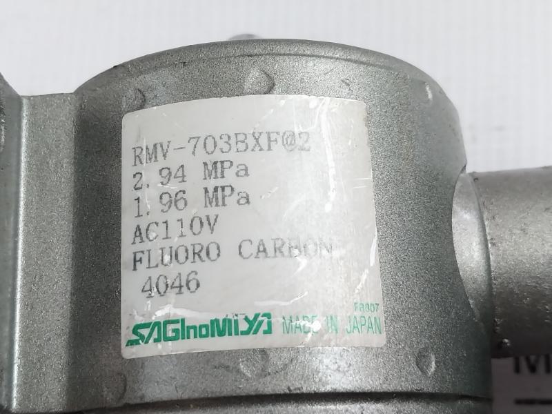 Rmv-703Bxf@2 Solenoid Valve Ac110V 2.94 Mpa Saginomiya