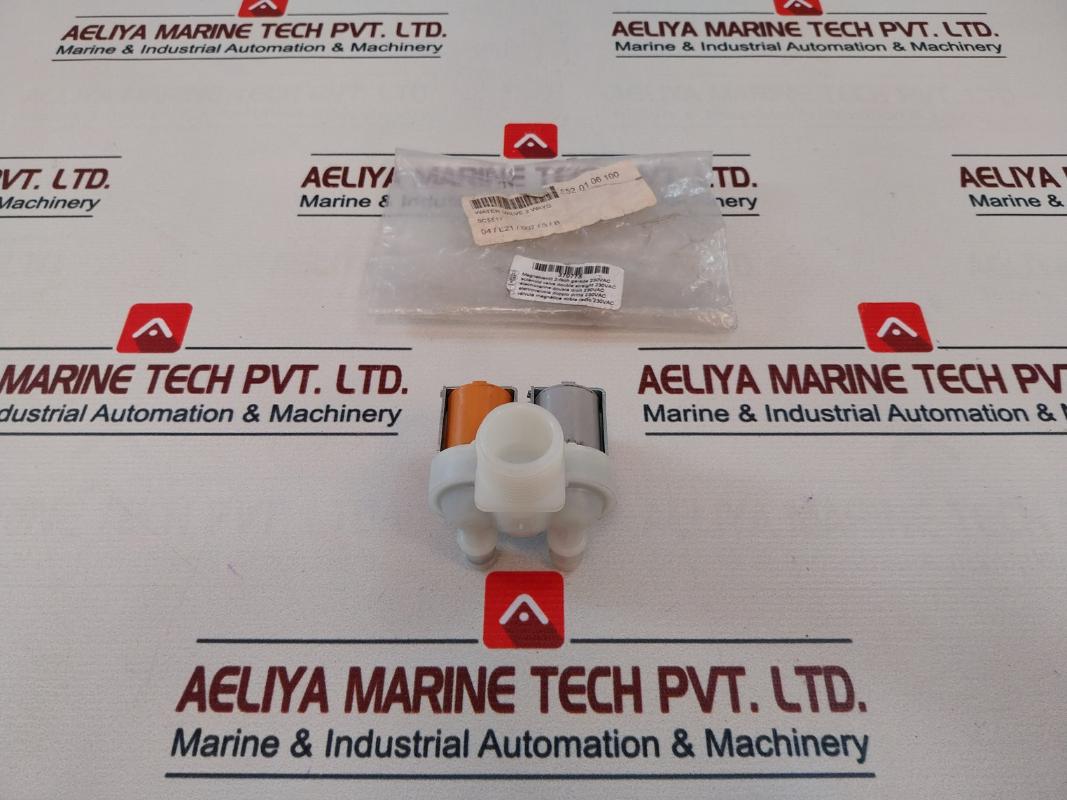 Robertshaw 696808401 2 Ways Double Straight Solenoid Valve 230Vac