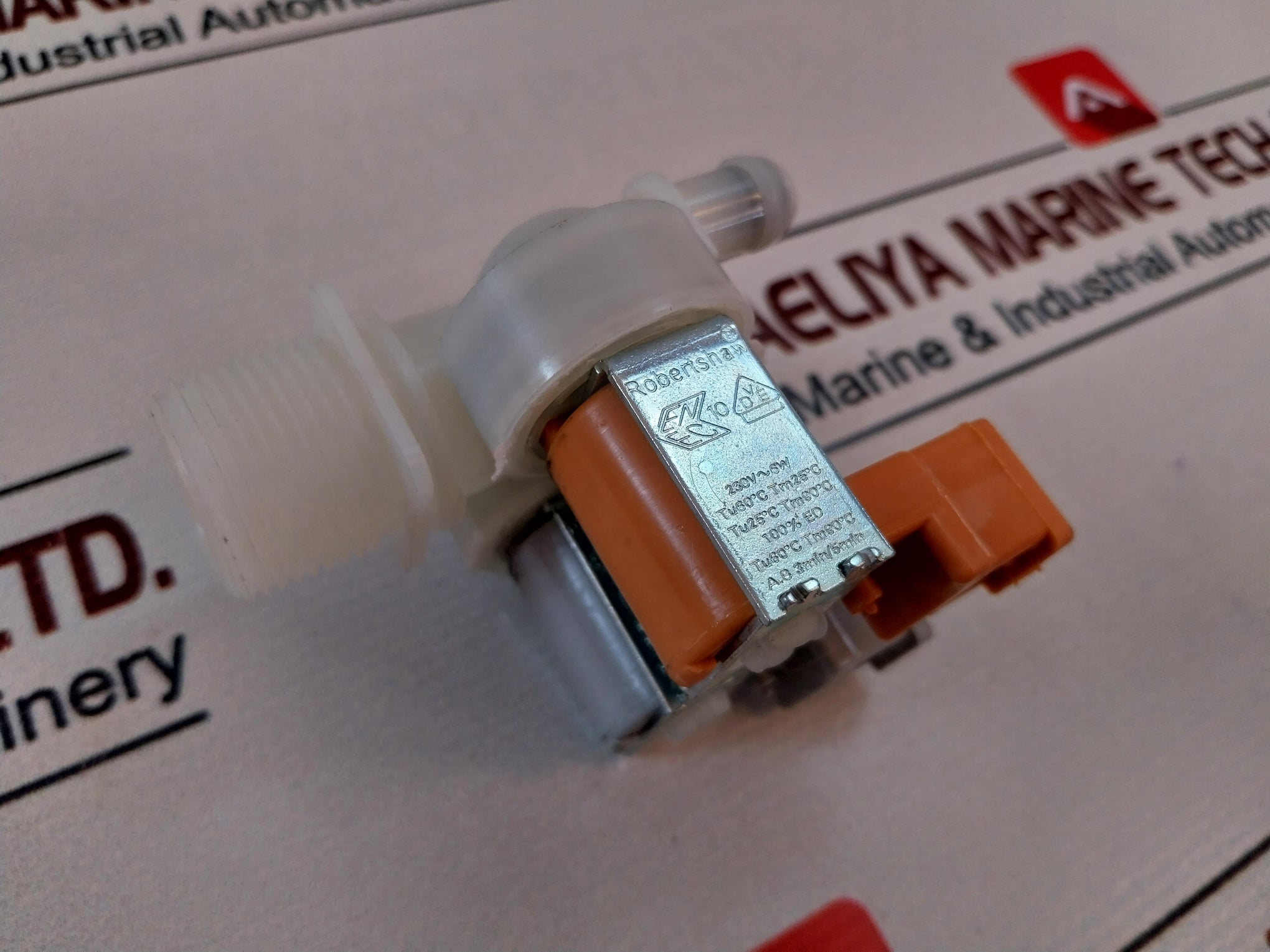 Robertshaw 696808401 2 Ways Double Straight Solenoid Valve 230Vac