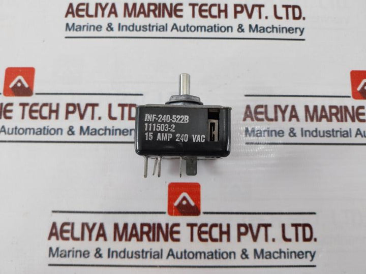 Robertshaw Inf-240-522B Infinite Control Switch 15Amp 240V Ac