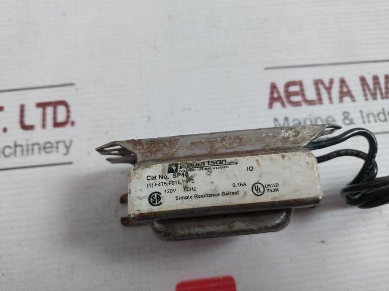 Robertson Sp48 Simple Reactance Ballast Transformer 120V 60Hz 0.16A