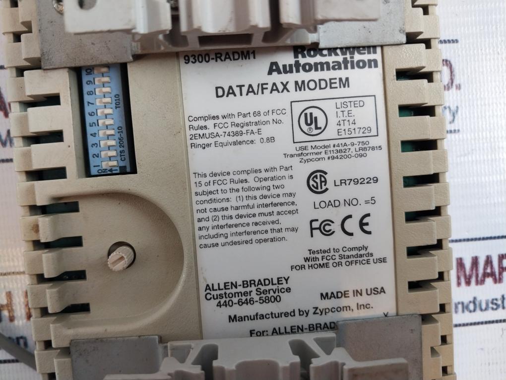 Rockwell 9300-radm1 Data/Fax Modem