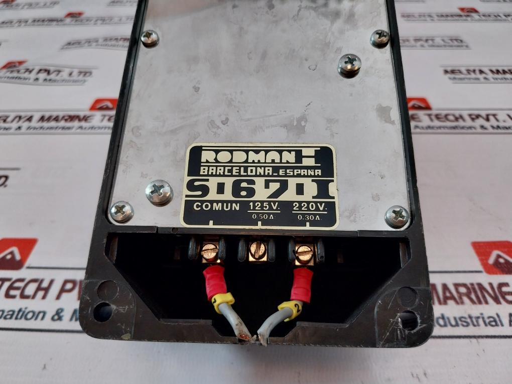 Rodman S-67-i Electromagnetic Horn Alarm 125V 0.50A