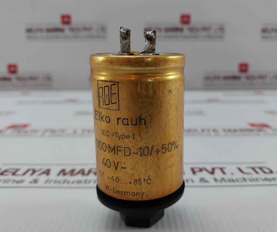 Roe 10 000 Mfd-10/+50% Electrolytic Capacitor Used
