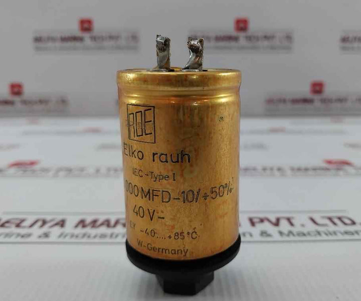 Roe 10 000 Mfd-10/+50% Electrolytic Capacitor Used
