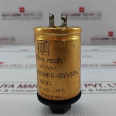 Roe 10 000 Mfd-10/+50% Electrolytic Capacitor Used