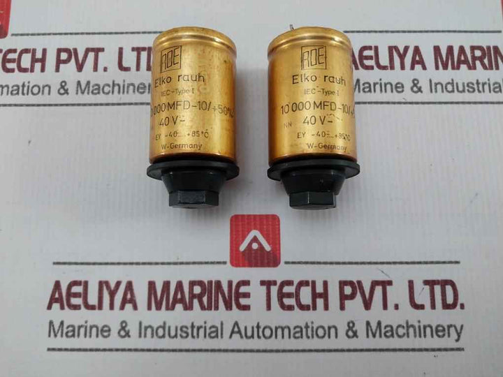 Roe 10 000 Mfd-10/+50% Electrolytic Capacitor Used