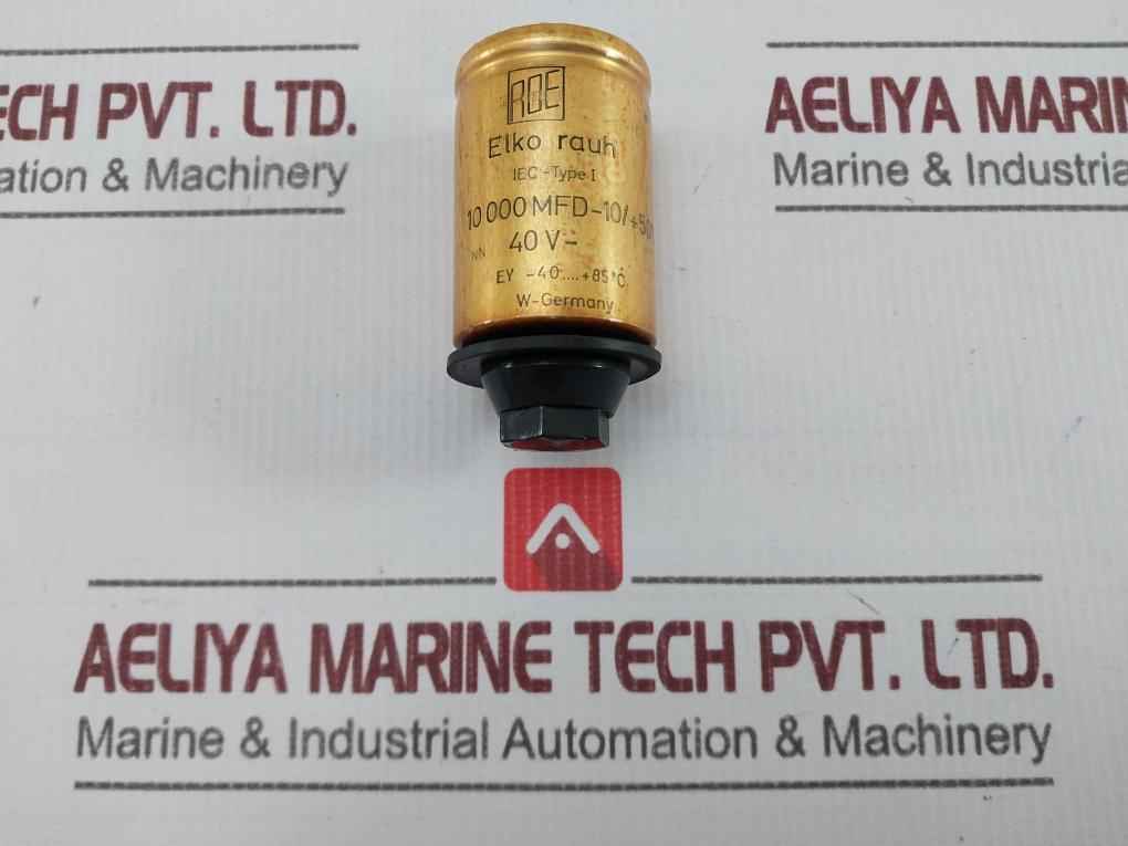 Roe 10 000 Mfd-10/+50% Electrolytic Capacitor Used
