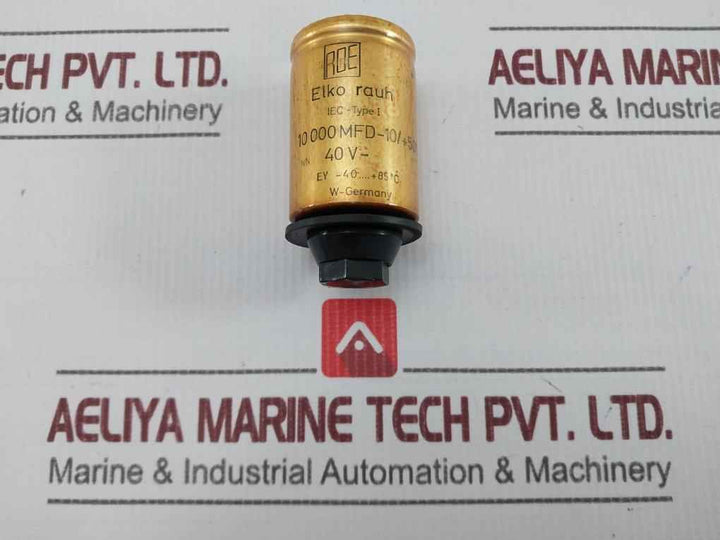 Roe 10 000 Mfd-10/+50% Electrolytic Capacitor Used