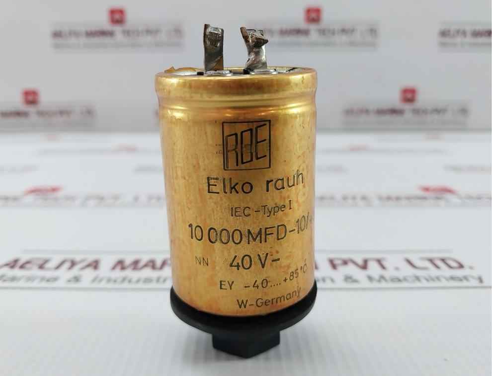 Roe 10 000 Mfd-10/+50% Electrolytic Capacitor Used
