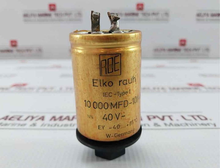 Roe 10 000 Mfd-10/+50% Electrolytic Capacitor Used